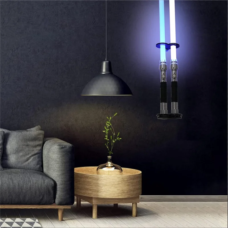 Wall Mount Acrylic Lightsaber Display Rack Universal Light Saber Stand Rack Black-AT36