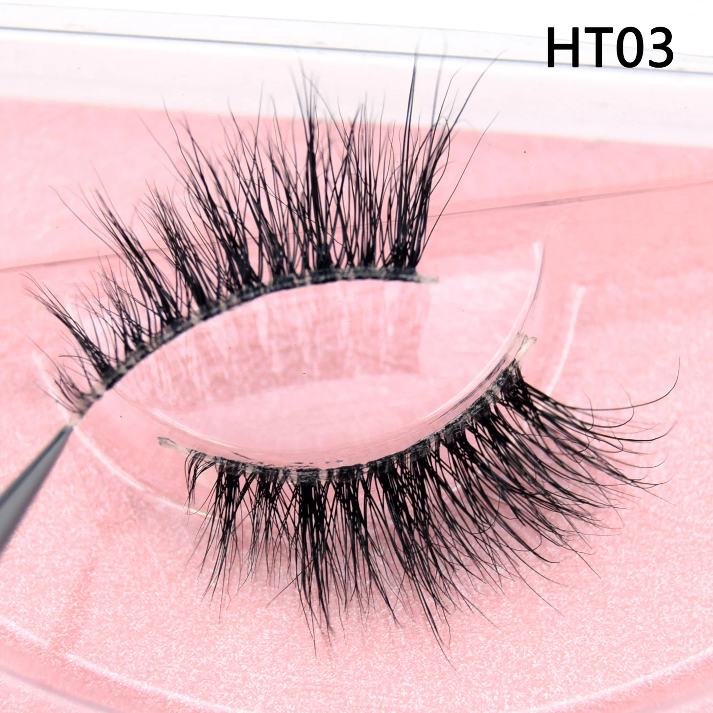 Visofree Invisible Band Half Lashes 3D Mink Lashes Natural Eyelashes Half Lashes Fox Eye Lashes Faux Cils Makeup Fake Eyelashes