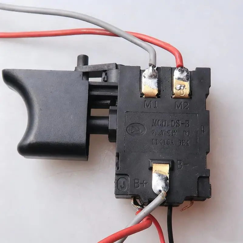 1Pcs Lithium Battery Drill Speed Control Trigger Switches DC 21-25V Electric Drill Speed Control Push Button Trigger Switch