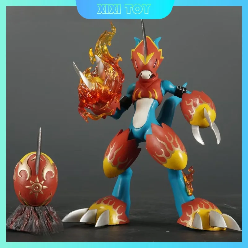 Digimon Adventure 02 17.5cm Fladramon Anime Action Figure Collectible Pvc Toy Ornament Model Desktop Decorations Toys Gifts