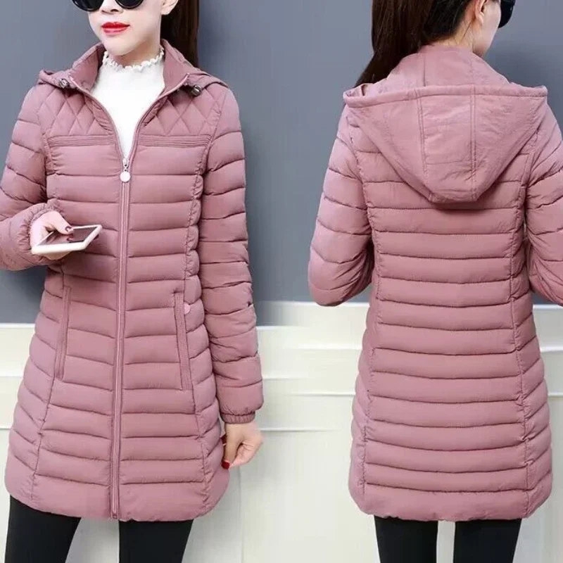 

Women's Jacket Fashion Loose Down Cotton Women Coats Parkas Casual Warm Outerwear Hooded Winter Jacket Oversize 6XL Overcoat