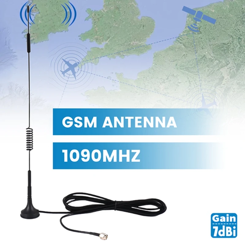 5Dbi-1090Mhz-антенна-ADS-B-модем-маршрутизатор-SMA-папа-MCX-папа-для-светла