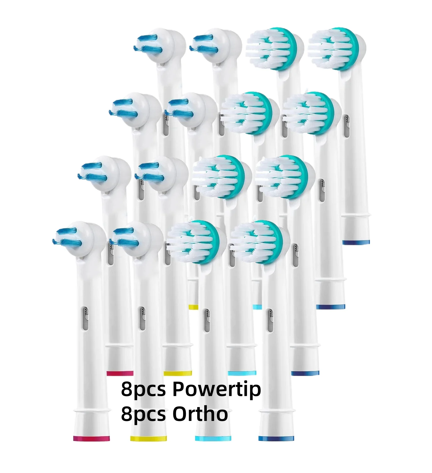 4/8/16 Stuks Interproximale Schoon Vervangende Opzetborstels Voor Oral B Professionele Ortho Orthodontische Elektrische Opzetborstels