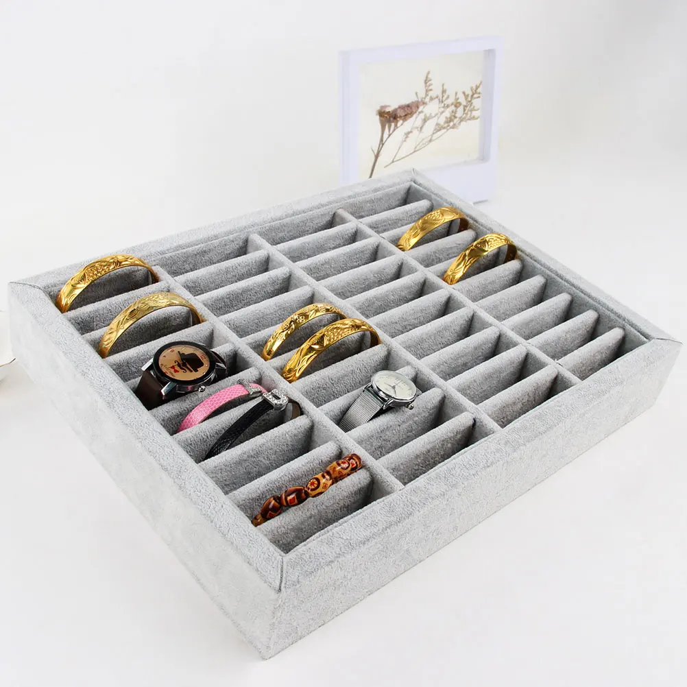 

Bracelet Tray Display Stand Bangle Storage Rack Jewelry Watch Holder Showcase Accessories