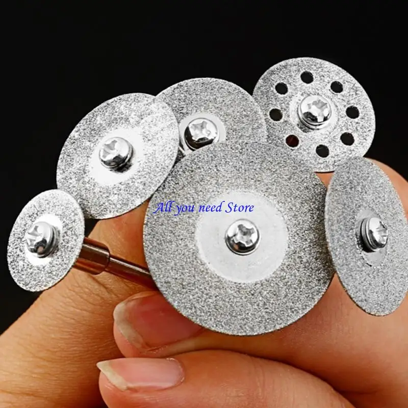 K9FB Diamond Cutter 10pcs 16-60mm Diamond Cutting Discs com 2pcs conectando Shan