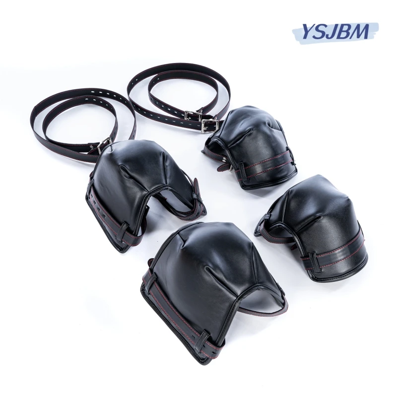 YSJBM Dog Bondage Kits with Fetish Slave Elbow Knee Restrain Crawl Protective Gear for Couple Adult Games Erotic Sex Toys