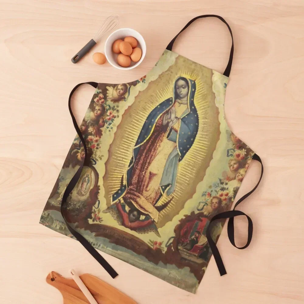 

Our Lady of Guadalupe with the four apparitions Apron bib Hairdressing Hairdresser Accessories Apron