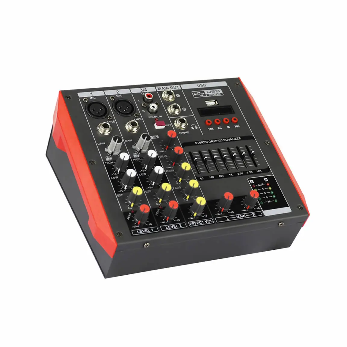 

Professional 4-Channel Mini Audio Console Mixer For Computer Recording & Live Digital Sound Music Digital Sound Music Console