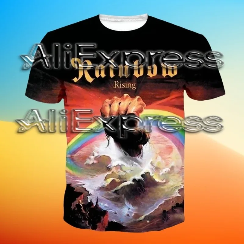 

Summer Rock Band Rainbow 3d Print T-shirt Men Women Fashion T-shirt Hip Hop Top Tees Music Camisetas Boy Tshirt Male MotoT-shirt