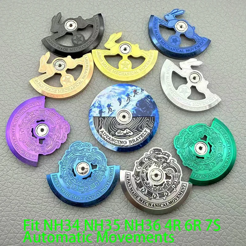 

NH35 NH36 Metal Weight Oscillating Movement Rotor for NH35 NH36 NH38 NH39 4R 6R 7S Movements - Watch Movement Replacement Parts