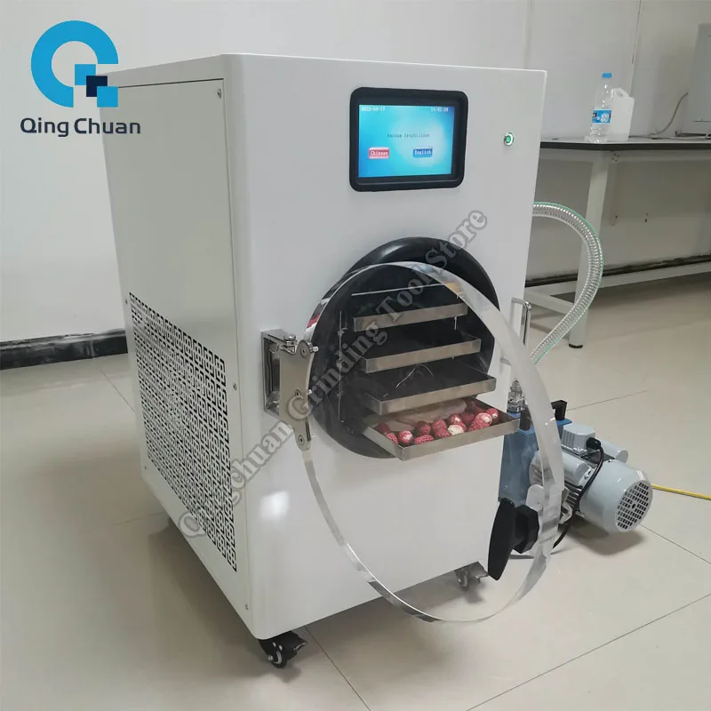 Commercial Freeze Dryer Vacuum Freeze Dryer Pet Food Fruit Small Household Freeze Dryer Dry Equipment By Sea