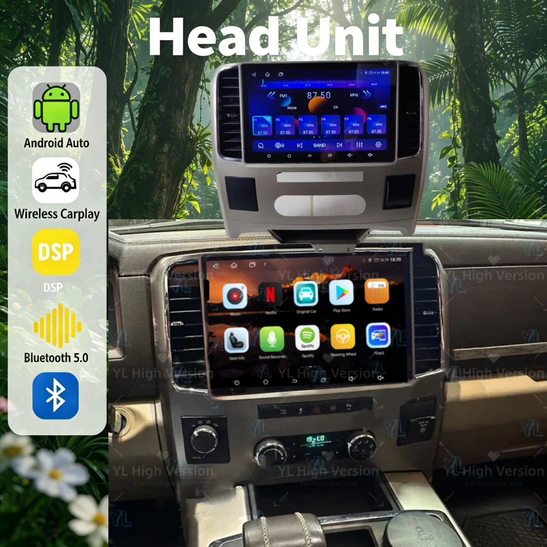 

Android 13 Car Radio For Dodge Ram 1500 2008-2012 2013-2018 Touch Screen CarPlay Multimedia Player GPS Navigation Head Unit DSP