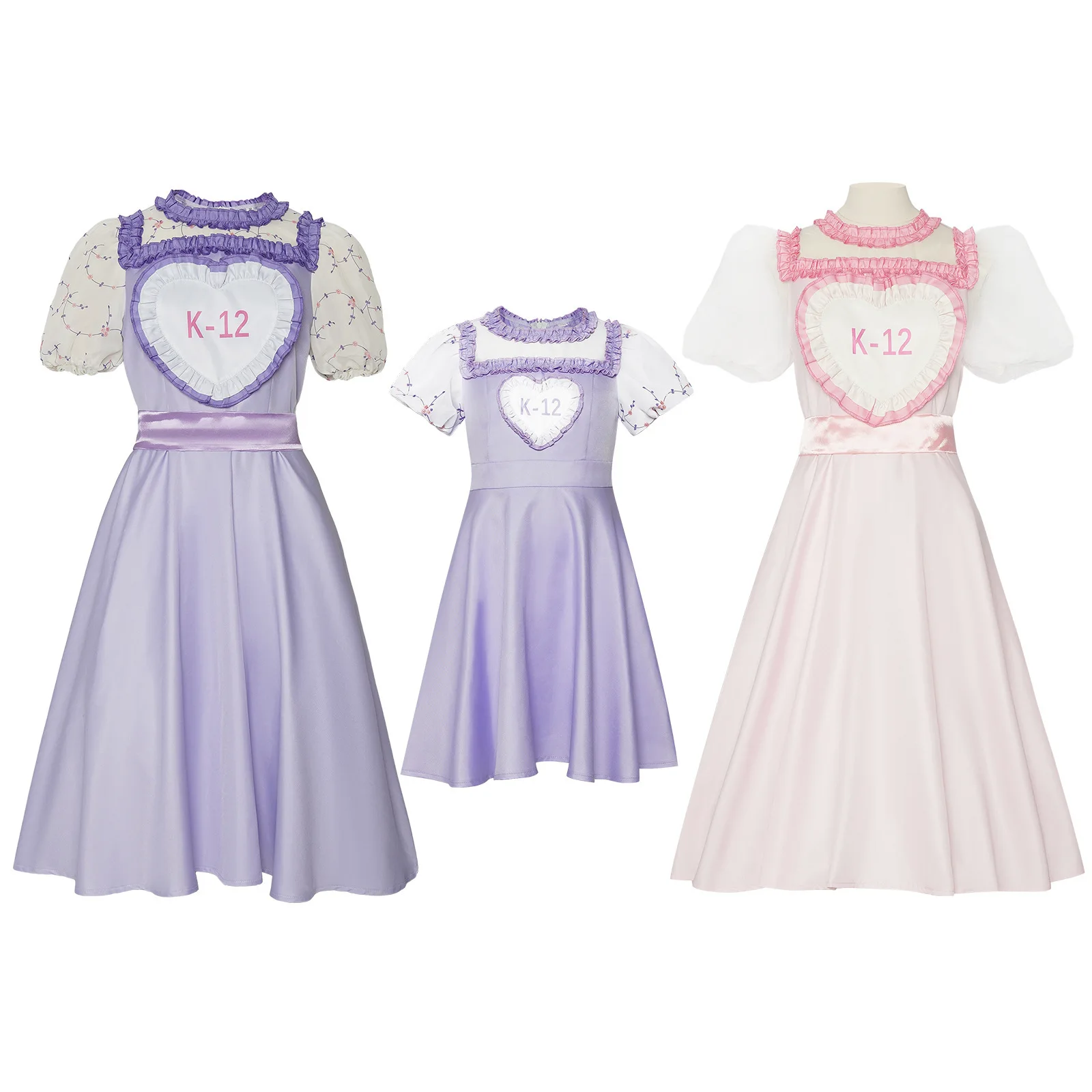 

K2Cos розовый фиолетовый доктор Хэллоуин ролевой костюм Crybaby Going to School S женская этническая сценическая одежда