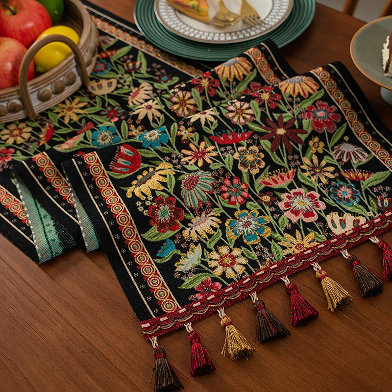 

Новая китайская роскошная скатерть для длинного стола, американская высококачественная легкая скатерть для прихожей/комода