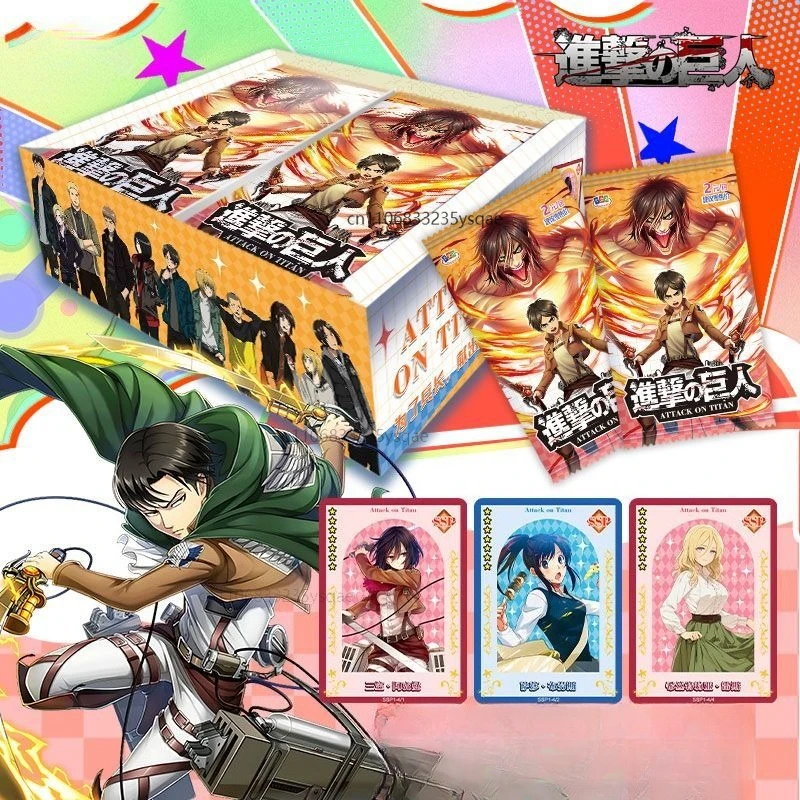 

Official Genuine Attack on Titan Card Animation Cartoon Game Collection Card Peripheral Children's Toys Holiday Boy Gift