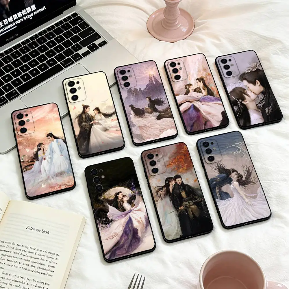 

Love Between Fairy and Devil Phone Case For Samsung S25,24,23,22,30,21,10,9,Ultra,Plus,Lite,FE,4,5 G Soft Black Case
