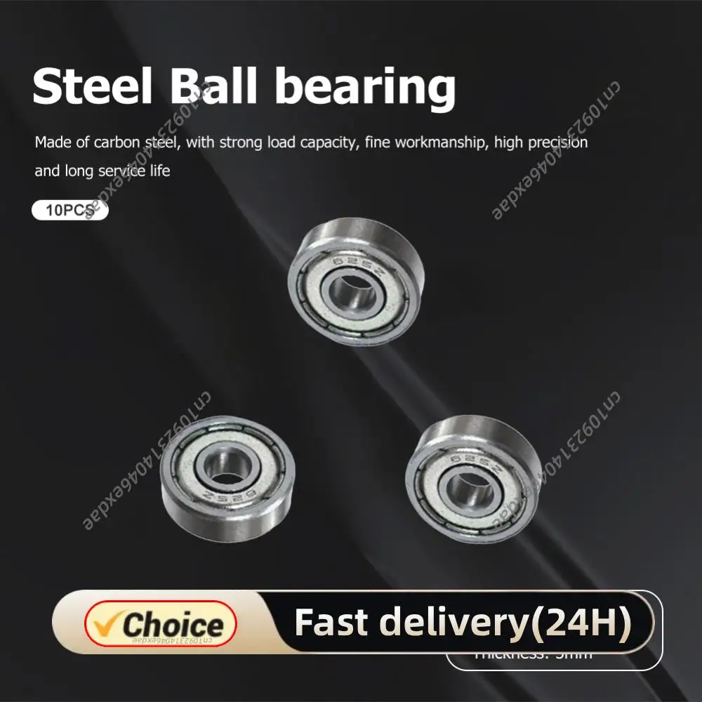 10pcs Pulley Wheel Bearing 5x16x5mm 625ZZ Small Ball Bearing Deep Groove Mini Ball Bearing Carbon Steel for Skateboard Scooter