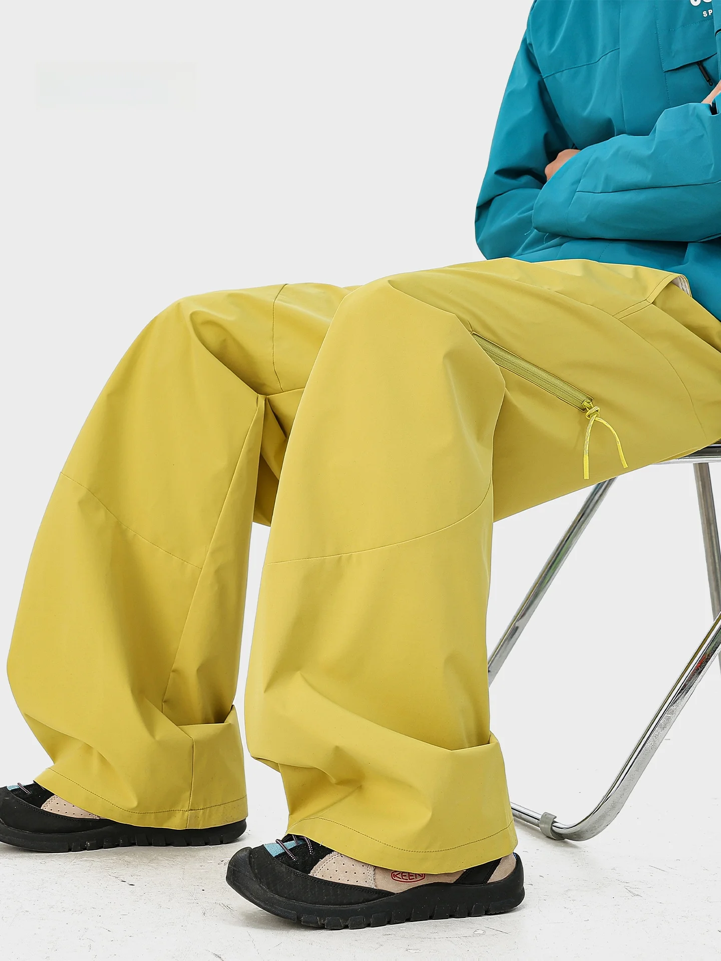 Outdoor Climbing Soft  Cargo Pants Men's Windproof Waterproof Hiking Sports American Straight Leg Wide Leg Soldier Workw...
