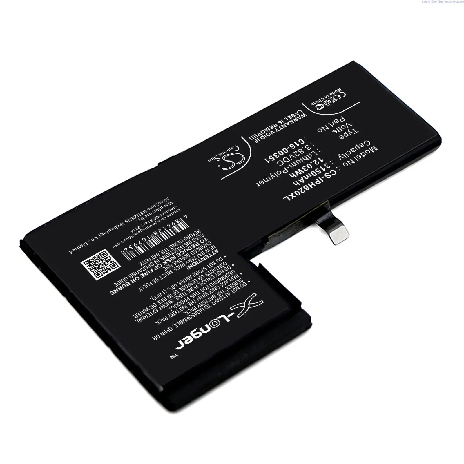 Replacement 2700mAh/3150mAh Mobile Phone Battery 616-00351 for Apple iPhone X  MQA62LL/A  MQA92LL/A  MQA52LL/A