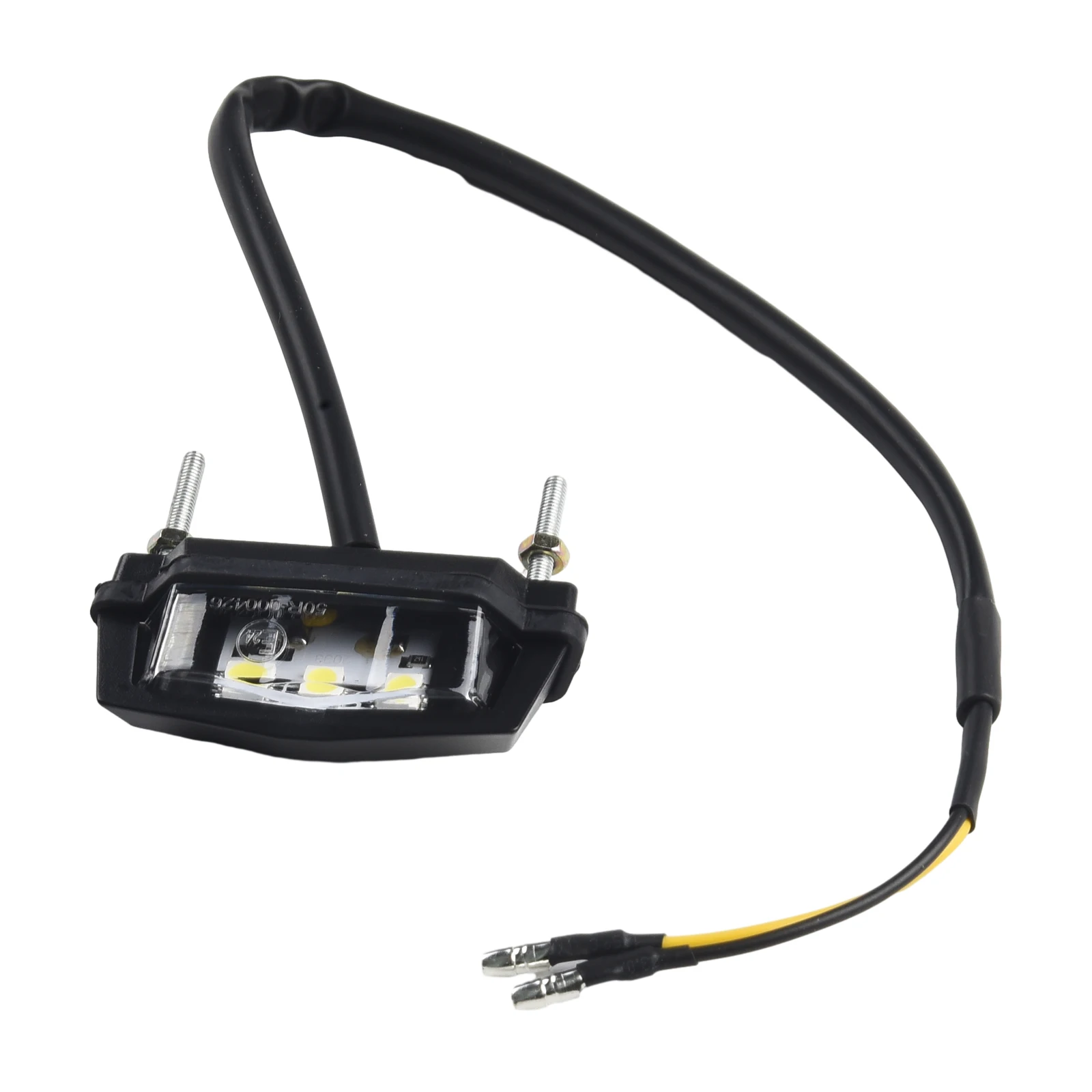 Parts Replacement License Plate Light 12V ABS Plastic Accessories Black Housing LED Lamp Motorcycle Multi Use Number