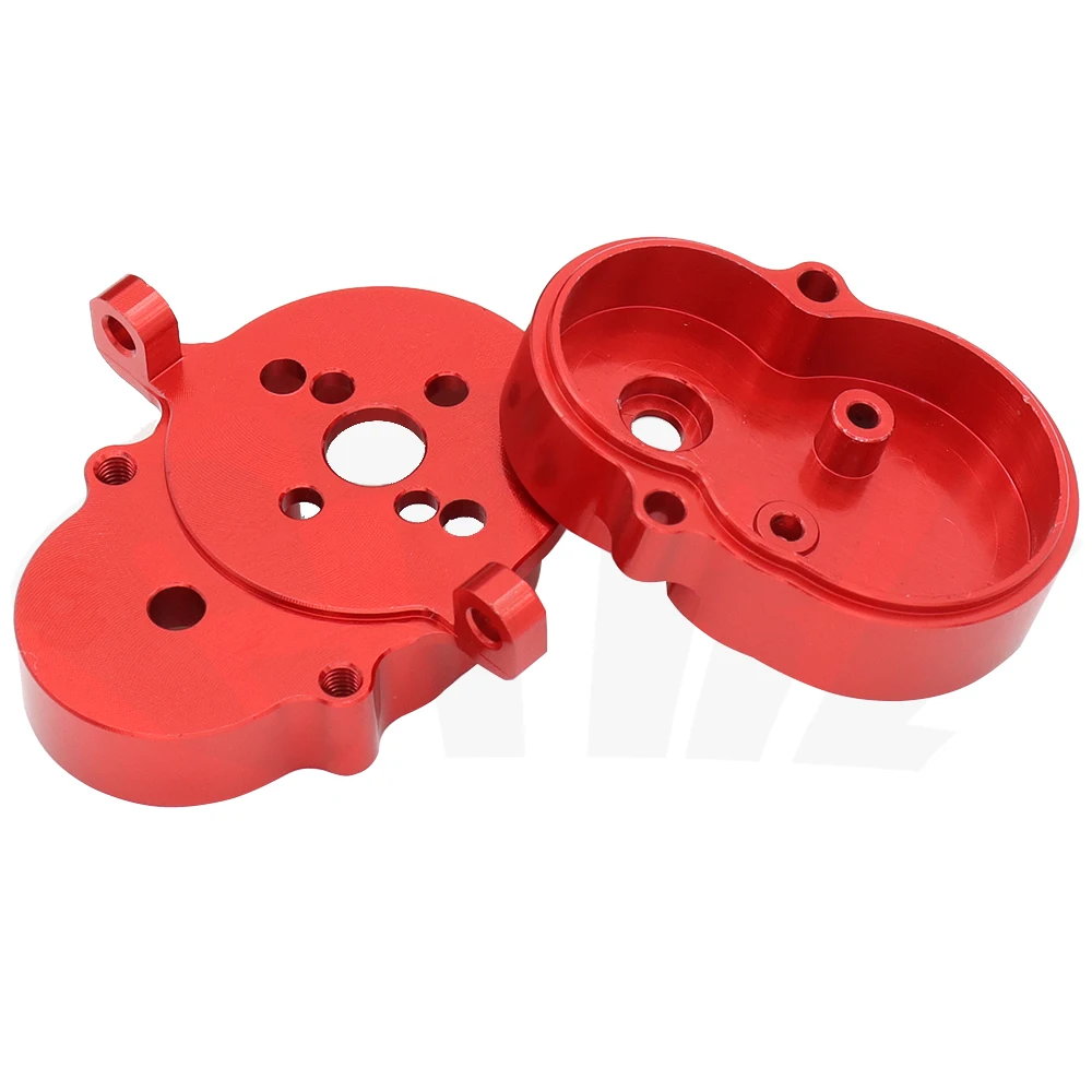 Upgrade Full Metal Gearbox WPL D12 Gearbox Housing with Steel Gears and 370 Motor Set for WPL D42 1/10 RC Car Upgrade Parts