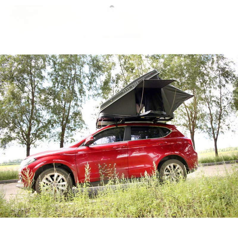 High Quality Customized OEM Triangle Waterproof Hard Shell Car Roof Tent Offroad Adventure Outdoor Camping Shelter