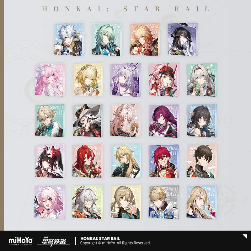 Official Honkai Star Rail Gaming Merchandise Cartoon Characters Cosplay March 7th Anaxa Acrylic Ornaments Halloween Gifts