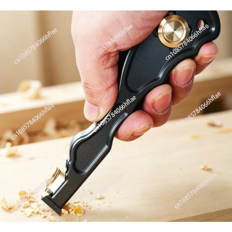 2-In-1 Mini Carbide Glue Scraper, Aluminum Alloy Handle Woodworking Adhesive Remover Tool 1 piece