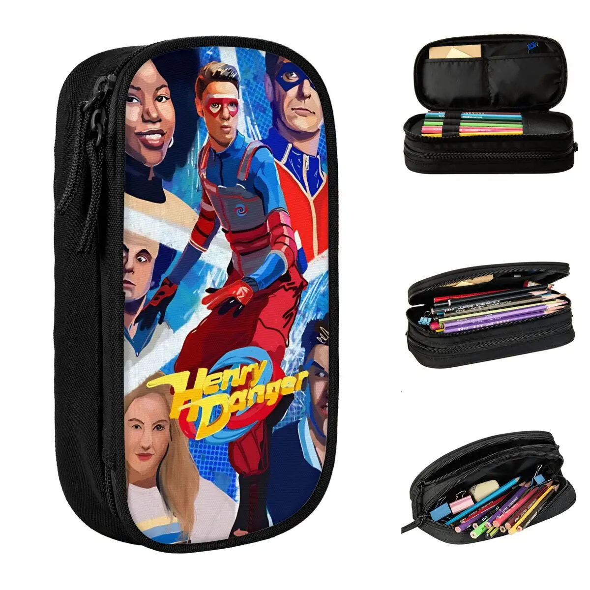 henry-danger-poster-estojos-de-lapis-novos-porta-canetas-bolsas-criancas-grande-capacidade-estudantes-presente-escolar-estojos-de-lapis