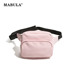 MABULA-riñonera ligera para deportes al aire libre, bolso multibolsillo, bolso de pecho impermeable de nailon, bandolera Unisex para hombres y mujeres