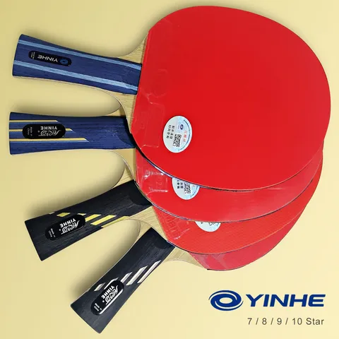 Yinhe raquete de tênis de mesa profissional 7/8/9/10 estrelas carbono offensiva raquete de ping pong leve elástica com aprovação ittf
