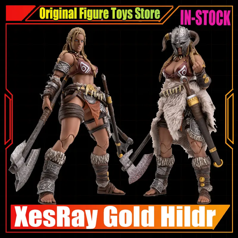 

XesRay Gladiator Battle Of Glory WF25 Golden Hilde Action Figure Female Warrior Hilde Model Figure Collection Decor Toy Kid Gift