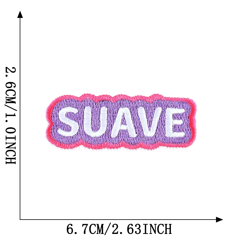 Brief niedlichen kleinen Eisen auf Patches für Kleidung gestickte Aufkleber Naszywka DIY Thermo kleber Kinder Baby Stoff Nähen Parches – Detail 14