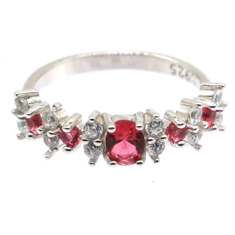 

22x5mm Jazaz 2.1g Lovely Cute Tanzanite Violet Tanzanite White CZ Daily Wear 925 Solid Sterling Silver Rings