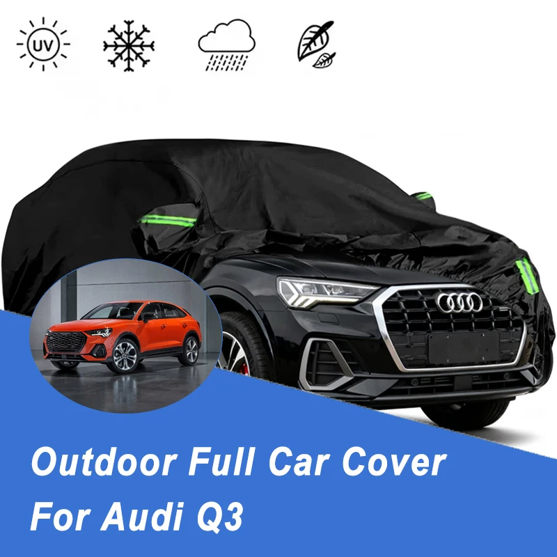 

For Audi Q3 All-Season Outdoor Car Cover - 210T Oxford Cloth, Snowproof Dustproof Waterproof Sunproof Auto Shield
