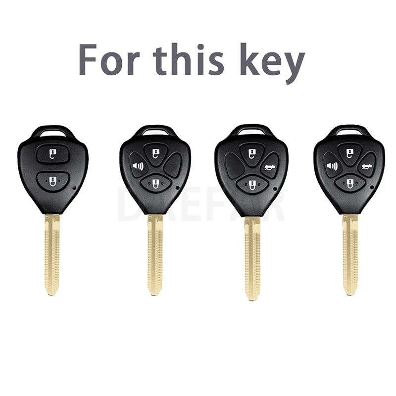 2 3 4 Buttons TPU Remote Key Shell Case for Toyota Camry Avalon Corolla Matrix RAV4 Venza Yaris Shell Fob