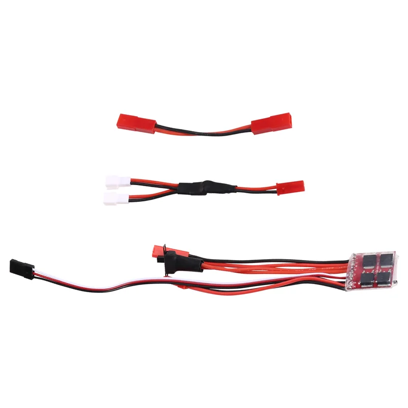 AAAEL-Compact 30A ESC للمحركات المصقولة، 4-8 فولت مع أسلاك JST لسيارات التحكم عن بعد