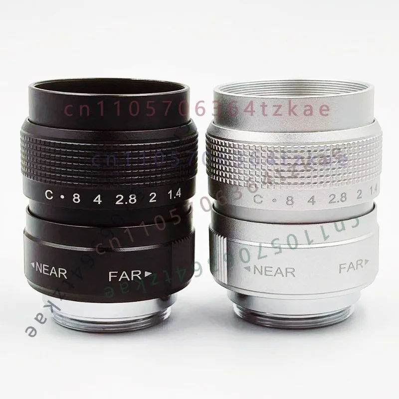 25mm F1.4 CCTV C‑Mount Movie Lens Manual Prime Lens for M4/3 for Fuji‑X, for Canon EOS‑M, for Sony NEX E‑mount Mirrorless Camera