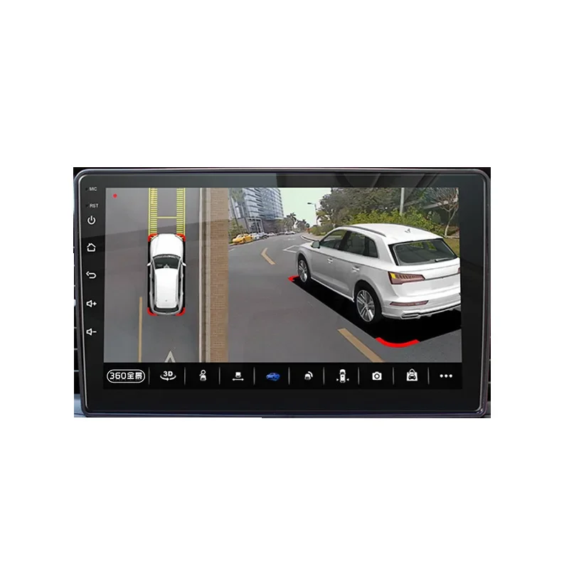 360 Degree HD Dash Cam with No Blind Spot Reversing Image System Android Large Screen 3D Navigation All in One Device