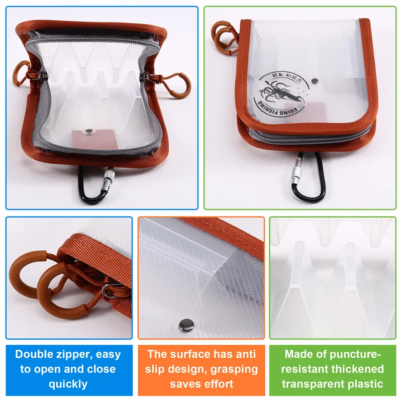 

Fishing Hook Covers Clear Lure Cover Easily See Lures Fishing Hook Covers Keeps Fishing Safe Dark Red-B60B