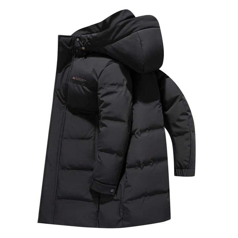 YEAE New Winter Men's Down Jacket Warm Loose Casual Waterproof Windproof Plus Size Hooded Jacket Men Jacket Tops