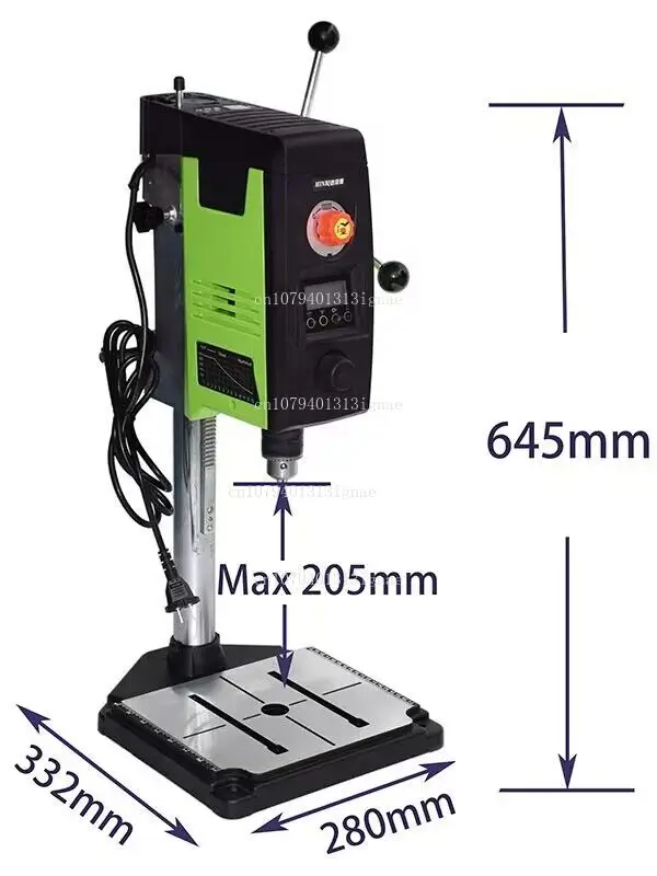 Small household 220v drilling and milling machine Multifunctional drilling machine Large stroke 90mm