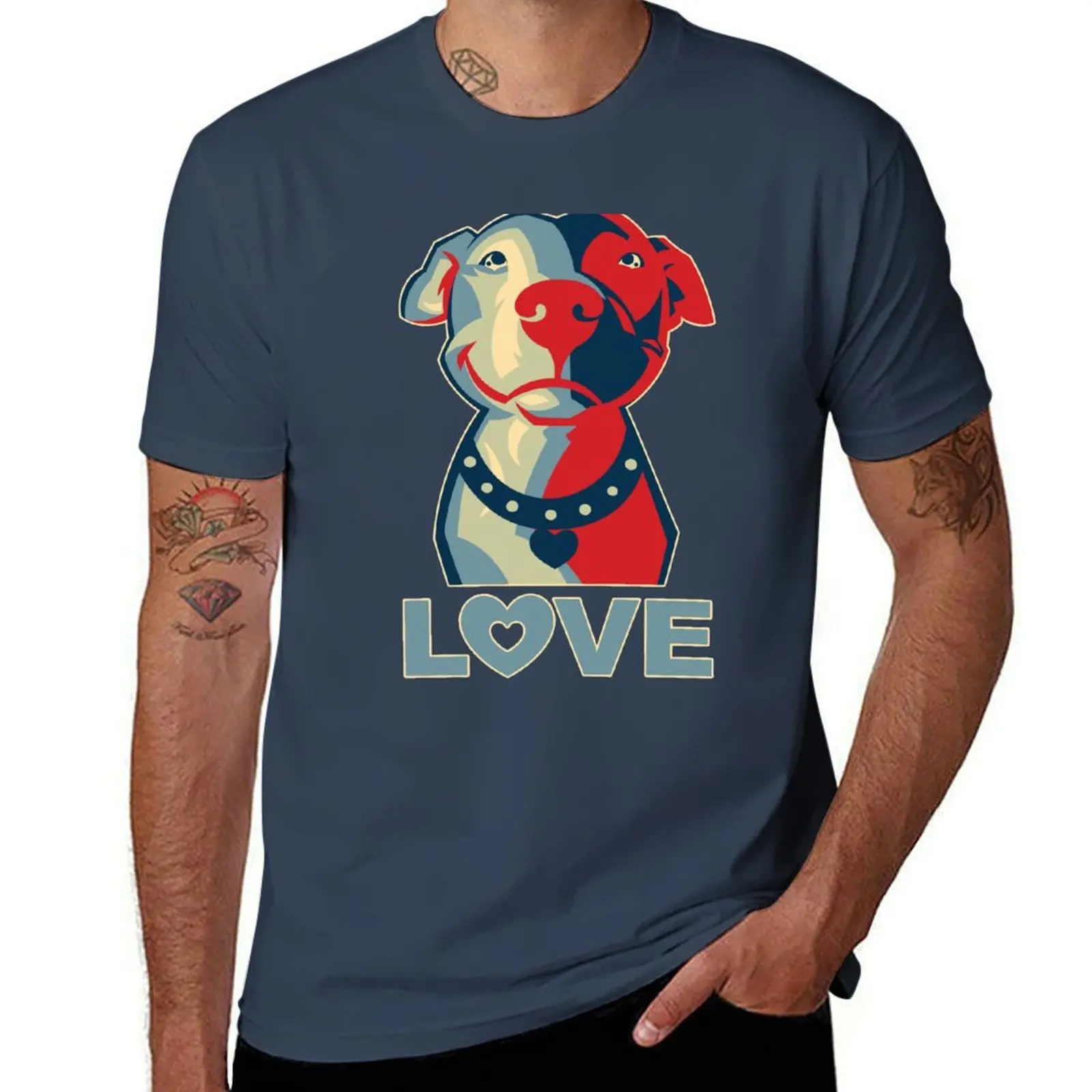 

Pitbull - LOVE T-Shirt topping Anime t-shirt designer shirts oversize t-shirts man mens t shirts casual stylish