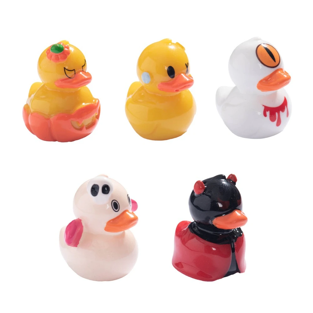 هالوين شبح شيطان بطة صغيرة اكسسوارات الديكور شبح بطة هالوين البط ديكور المنزل سيارة التماثيل الحرف اللعب