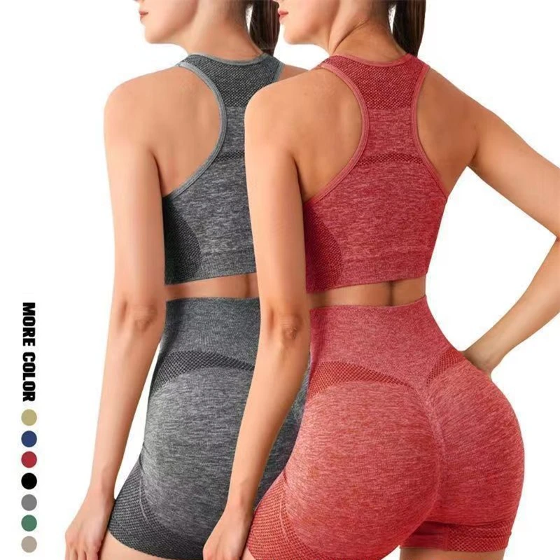 Zestaw do jogi Spodenki gimnastyczne Damskie biustonosze sportowe Biustonosze Topy treningowe dla kobiet Ubrania do jogi Legginsy fitness Zestaw