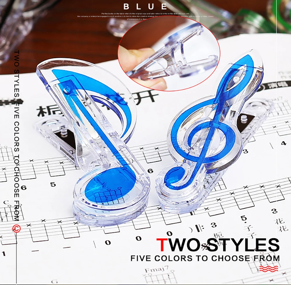 Sheet Music Clip Note Music Score Book Page Clamp Fixed Clips Holder For Guitar Violin Piano Music Accessories