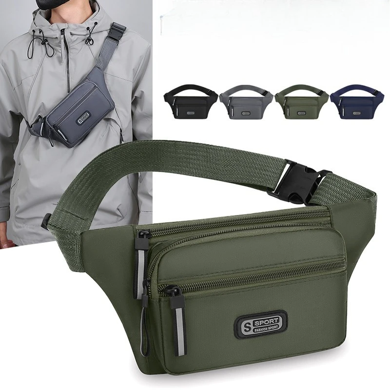 

Легкая сумка через плечо для хранения мобильного телефона, портативная мужская маленькая сумка через плечо с несколькими отделениями, повседневная сумка на одно плечо
