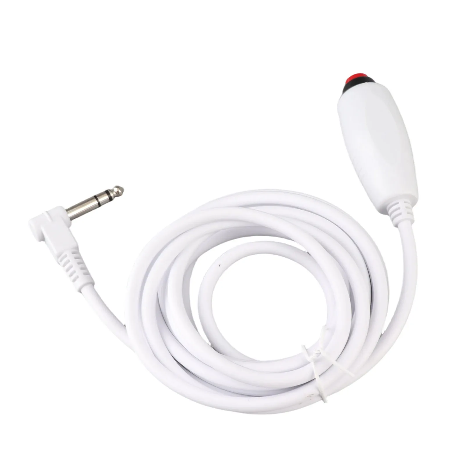 Button Line Push Button Cord  6.35mm Interface Replacement Nurse Call Cord with Clip for Nurse Station 9.8ft