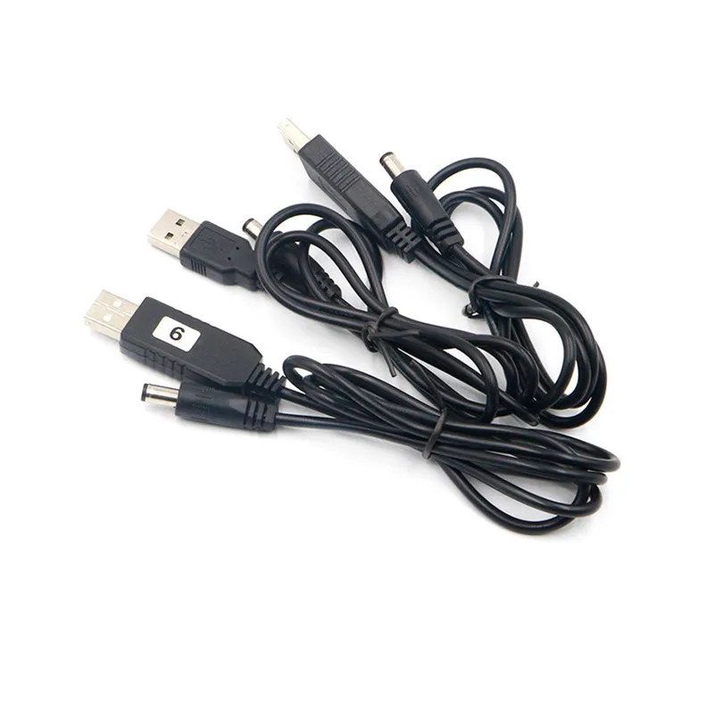 USB Power Boost Line DC 5V To DV 9V / 12V Step Up Module 1M USB Converter Adapter Cable 5.5x2.1mm Plug for Arduino WIFI