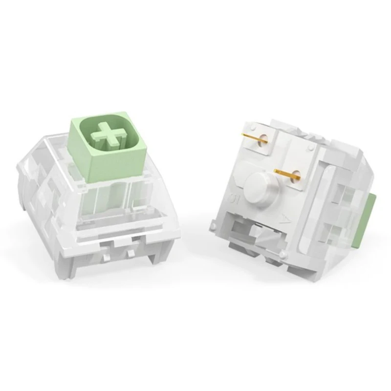 Kailh Box-interruptor de teclado Jade Navy, interruptores táctiles Clicky, Teclado mecánico DIY SMD RGB MX, interruptor de 3 pines, PC para juegos personalizado